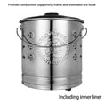 thumbnail image 1 of Daily Mix Store Baril de Combustion Extérieur avec Couvercle - Bac d'Incinérateur pour Foyer en Acier Inoxydable, Conception Résistante à la Chaleur et Sécuritaire pour l'Élimination des Déchets de Cour, des Feuilles, des Déchets de Papier et des Débris de Cour Arrière, 1 of 9