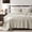 Beige-Queen(90"x90"), variant on Olive Green Queen(90"x90") Cross Stripe Lightweight Soft All Season Bedspread Coverlet
