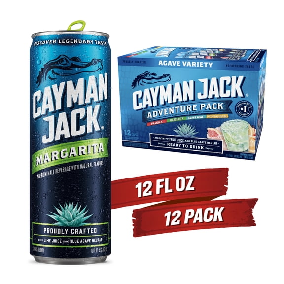 Cayman Jack Adventure Pack, 12 Pack, 12 fl oz Cans, 5.8% ABV