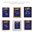 thumbnail image 3 of Koyal Wholesale Navy Blue Fall Florals Wedding Signs Bundle Set for Ceremony, Reception Decor Signage, 30-Pack, 3 of 5