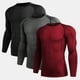 thumbnail image 1 of TFixol Camisas de compresión para hombre 3 piezas Capa base elástica de secado rápido, 1 of 7