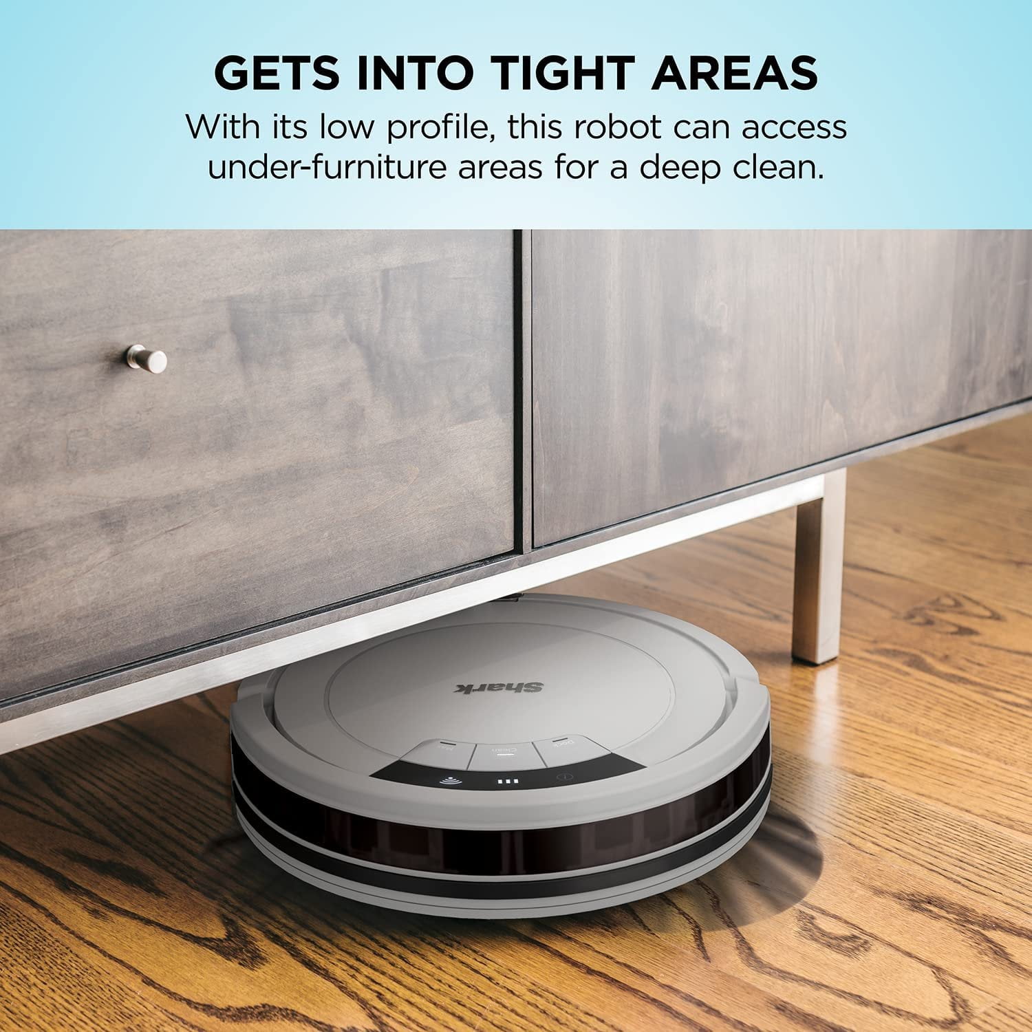 Shark ION Robot Vacuum AV752, Wi-Fi Connected, 120min Runtime, Works with Alexa, Multi-Surface Cleaning, White