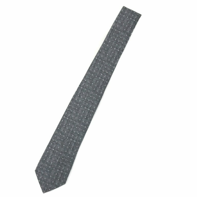 Louis Vuitton - Authenticated Tie - Silk Black for Men, Never Worn