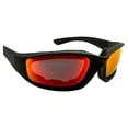 thumbnail image 6 of Hurricane Vortex Sport Vented Foam Padded Riding Goggles Black with Red Mirror Lens, 6 of 7