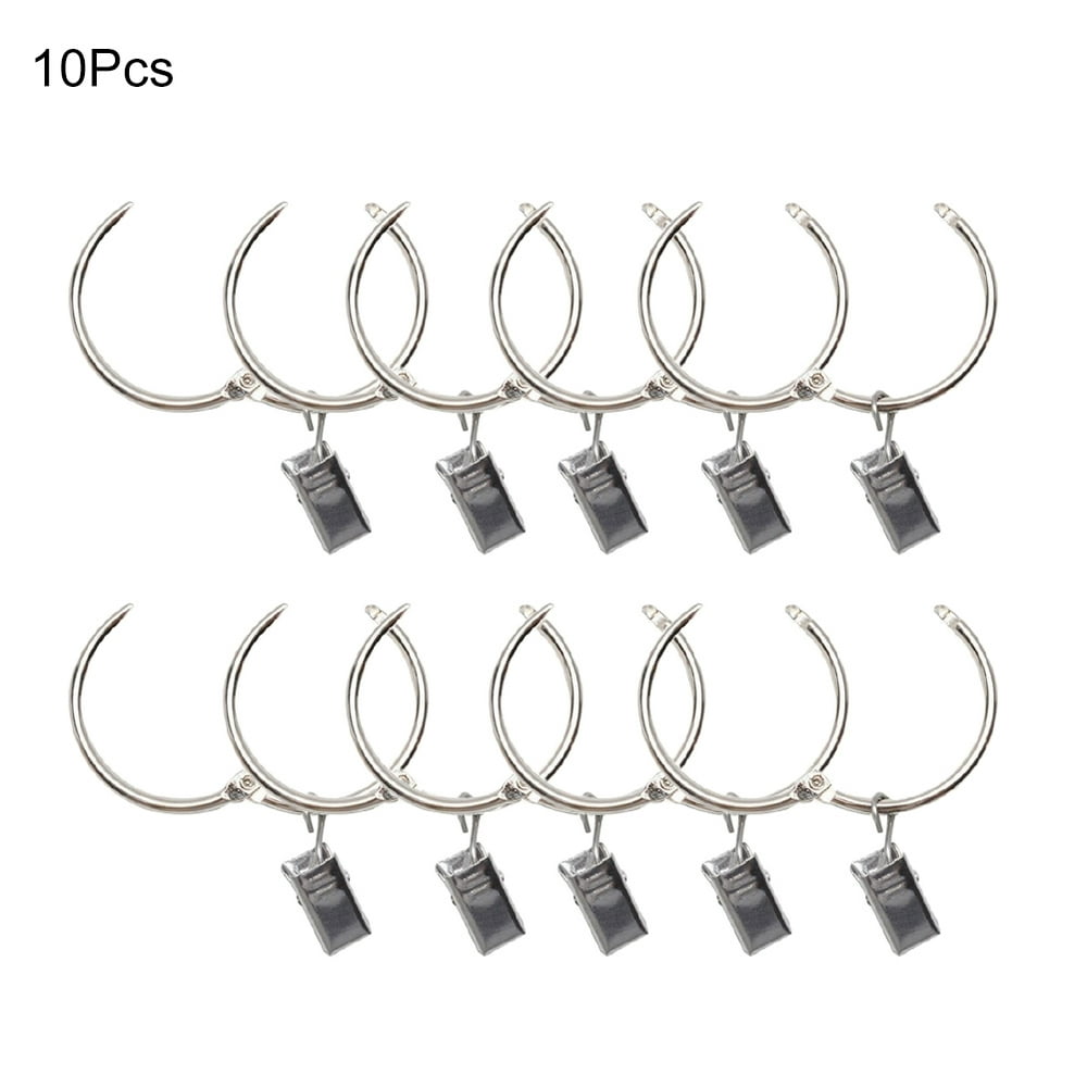 Drapery Ring Hook Multipurpose Metal Curtain Ring Curtain Hanging Clip
