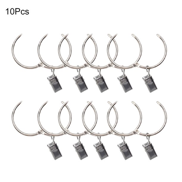 Drapery Ring Hook Multipurpose Metal Curtain Ring Curtain Hanging Clip