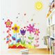 thumbnail image 2 of Coloridas flores sol mariposas pared pegatina decoración arte niños guardería, 1 juego JAMW Sencillez, 2 of 5