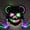 Green/Pink, variant on Light Up Mask and Gloves,Bloody Bear Mask with LED,Scary Bear Mask,Plush Furry Mask for Halloween Carnival