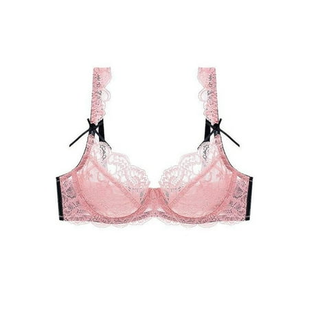 

Pedort Bras For Women Push Up Women s Perfectly Fit Lightly Lined T-Shirt Bra with Memory Touch Pink 70D