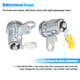 thumbnail image 5 of 1 Par Frontal Puerta Cerradura Cilindro Conjunto con 2 Llave DL107 DL108R 6905135070, 5 of 7