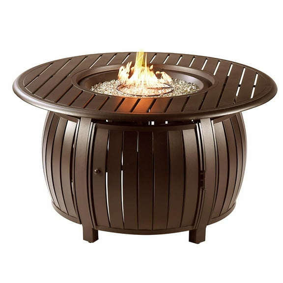Oakland Living Italy 44 in. Round Propane Fire Pit Table