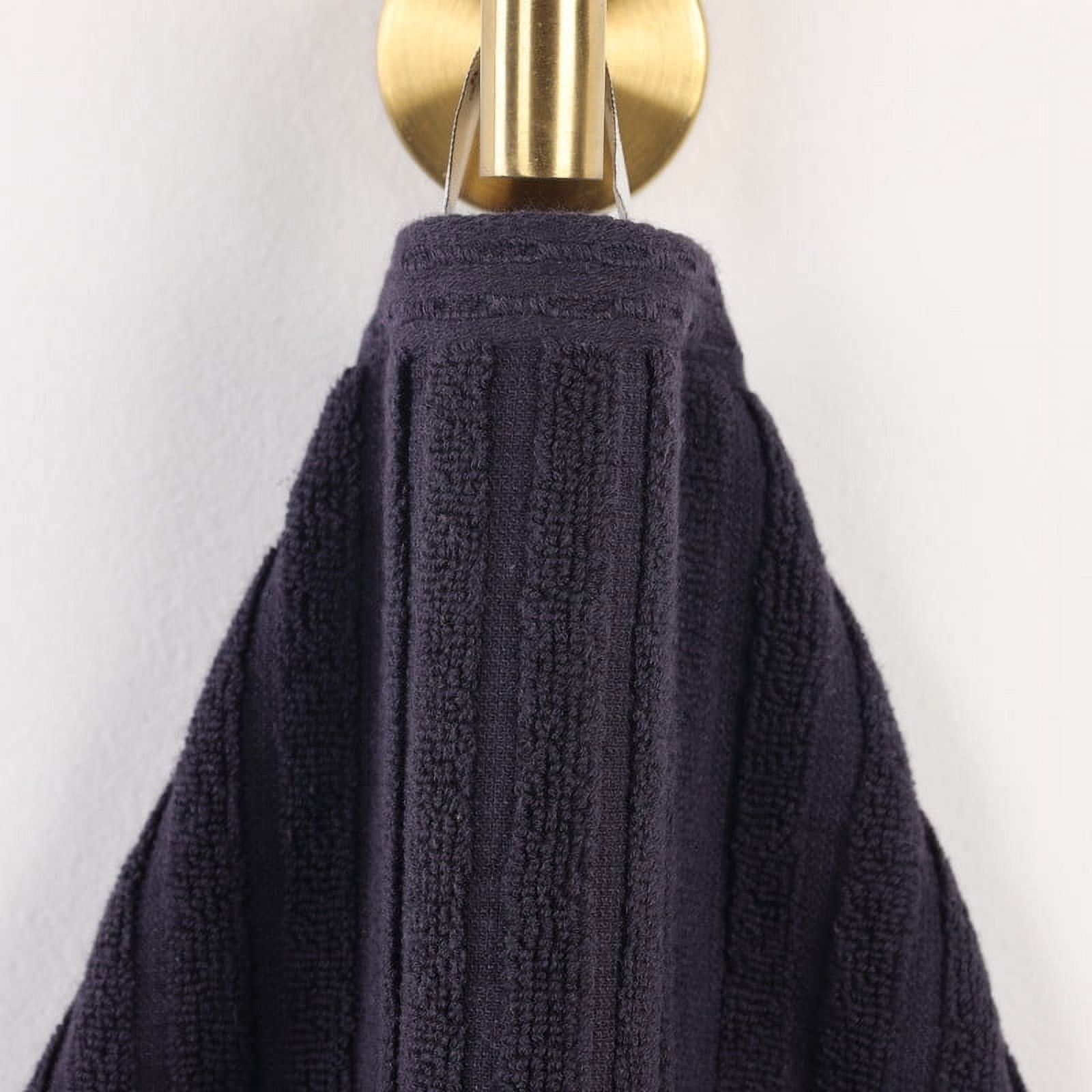 Superior Soho Ribbed Cotton 6-Piece Assorted Towel Set, Coffee
