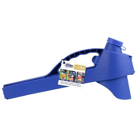 Handle-it Bag Clip and Funnel for Bird Seed, Grass Seed, Pet Food Storage 40 lb Capacity, Blue