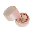 thumbnail image 5 of UDIYO Necklace Box Lidded Displaying Cylinder Delicate Flannel Engagement Ring Box for Present, 5 of 7