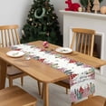 thumbnail image 4 of Christmas Tree Dresser Scarf Farmhouse, Dining Table Decorations for Wedding/Parties, Xmas Trees Snowflake Winter Table Runner 108 Inches Long for Kitchen Dining, 13 x 108 In, 4 of 9