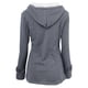 thumbnail image 4 of Puntoco, chaqueta para mujer, cárdigan con botones de cuerno sólido, abrigo acolchado con capucha, chaqueta de manga larga, abrigo, tops, liquidación de Navidad Puntoco Puntoco-3700, 4 of 7