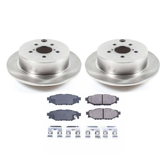 Ultimate Brakes Rear Ceramic Brake Pad and Rotor Kit with Hardware WM80180