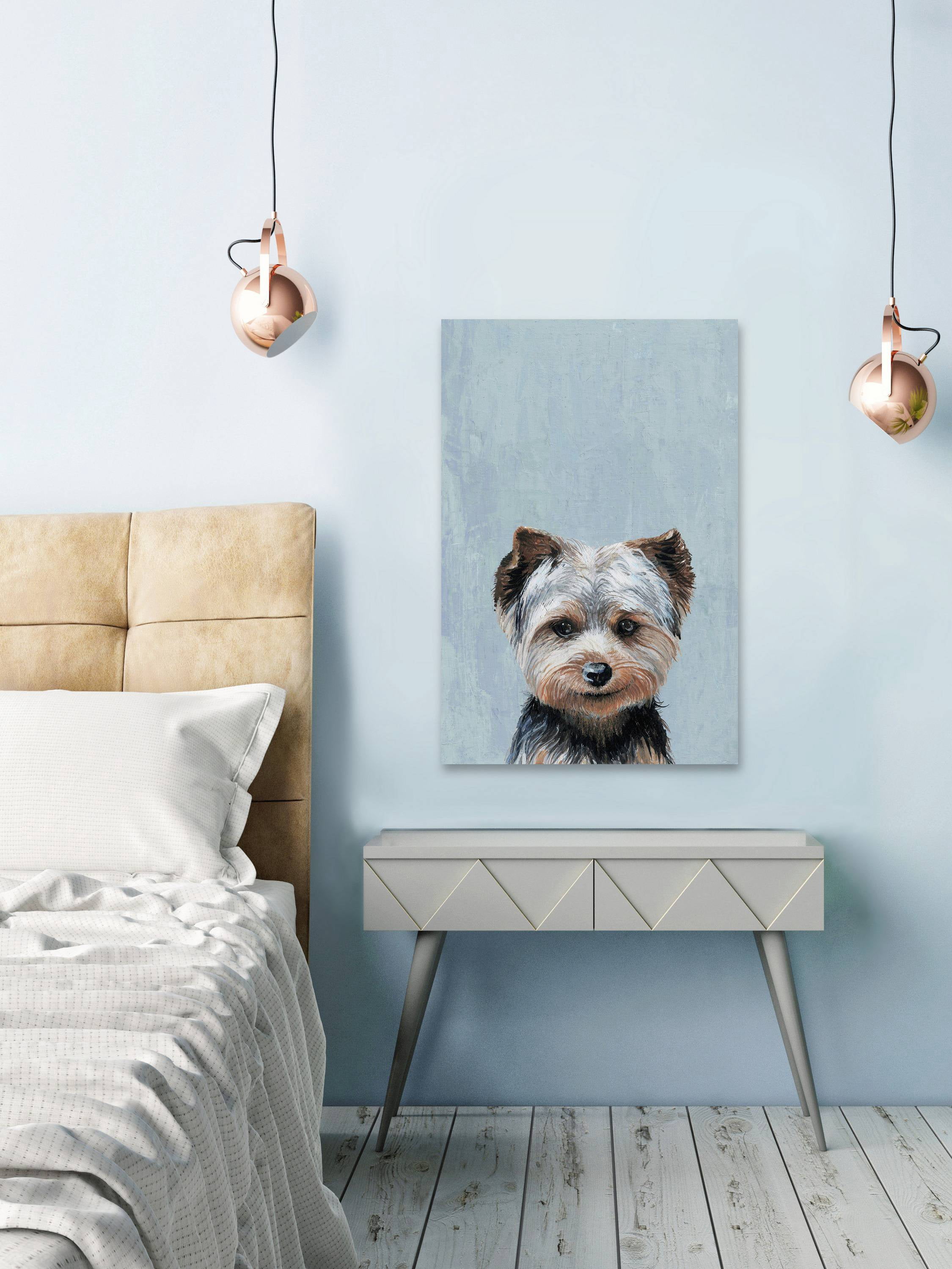 Marmont Hill "Mischievous Dog" Painting Print on Wrapped Canvas