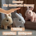 thumbnail image 3 of Guvpev Bunby - My Realistic Bunny Toys, 7" Realistic Bunny That Moves, Fun Interactive Bunny Plush Toys Can Walk and Talk, Soft Bunny Stuffed Animal Easter Basket Stuffers Gifts for Boys & Girls, 3 of 8