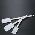 thumbnail image 5 of High Heat Resistant Silicone Scraper Spoon, Commercial Spatula for Cooking, Heavy Duty Rubber Spatula (White/1 Pcs) 16.26x2.4", 5 of 7