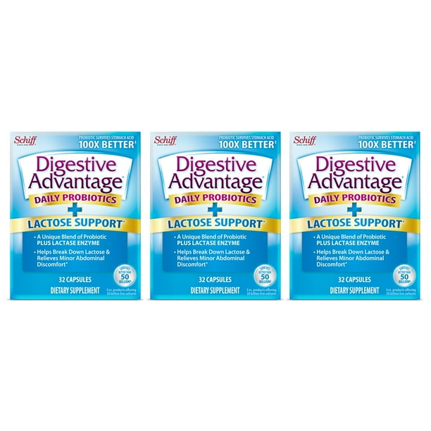 Digestive Advantage Daily Probiotics Lactose Support Plus Lactase