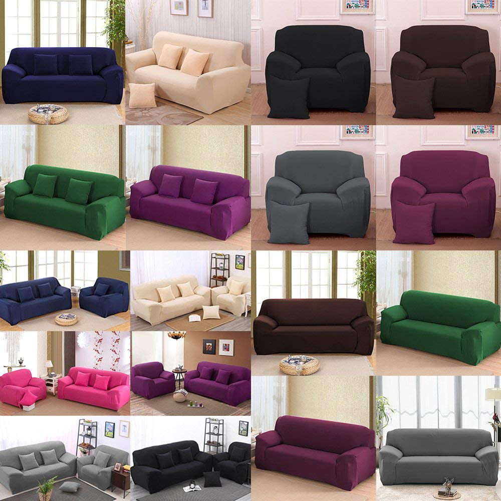 1 2 3 4Seater Sofa Cover Slipcover Stretch Elastic Couch Furniture Protector Fit 