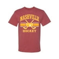 thumbnail image 2 of Wild Bobby City of Nashville Hockey Fantasy Fan Sports Men's T-Shirt, Vintage Heather Red, 4X-Large, 2 of 5