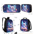 thumbnail image 7 of Yuyamidu Cute Dragon Kids Backpack Set Girls 3 PCS Kids Backpack with Lunch Bag Pen Bag Set Large Capacity Bookbag Casual Daypack Elementary School Boys and Girls, 7 of 7