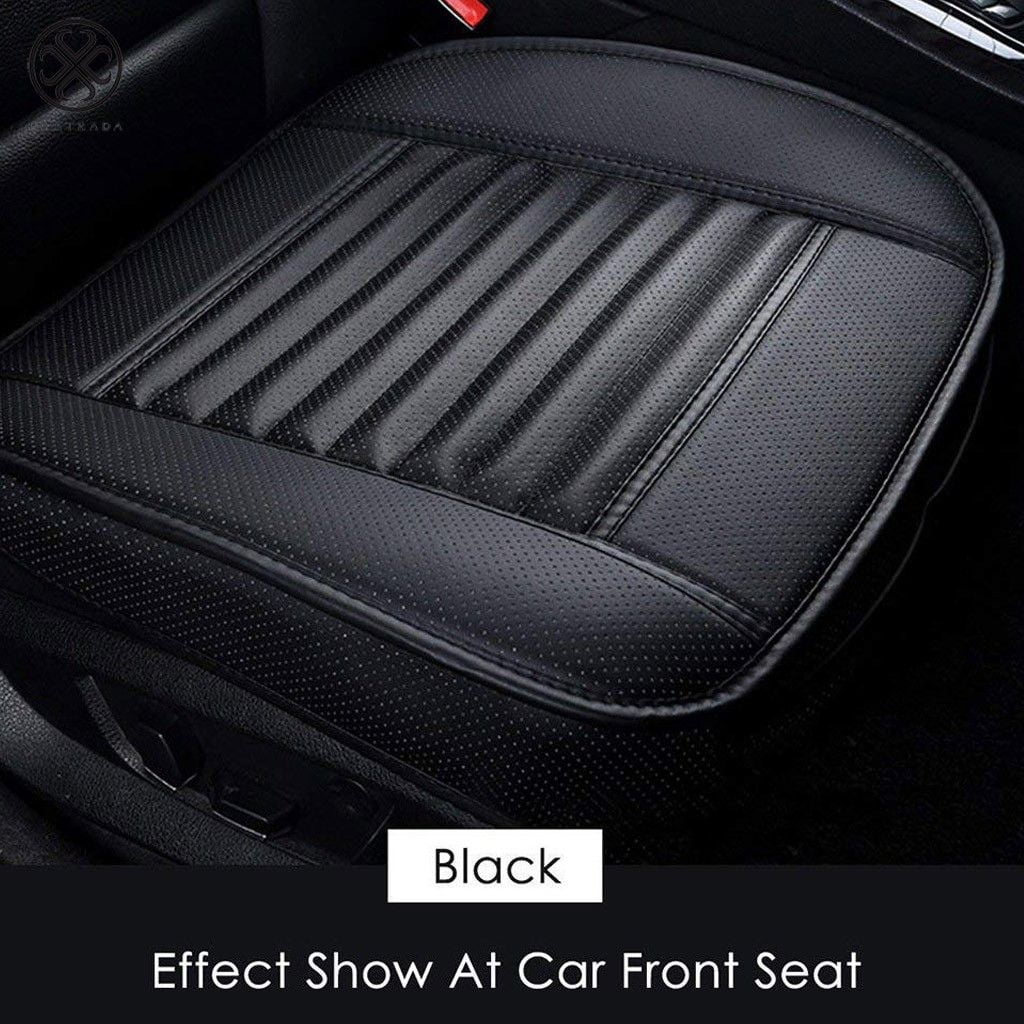 USA Bamboo Charcoal PU Leather Car Seat Full Surround Cover Breathable Cushion 