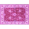 thumbnail image 1 of Ahgly Company Indoor Rectangle Oriental Purple Traditional Area Rugs, 7' x 9', 1 of 4
