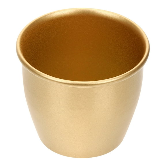 Mini Flower Pot Gold Decor House Plants Planters Outdoor Wrought Iron