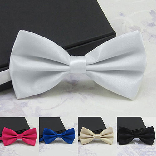 New Fashion Bow Ties Adjustable For Men Bowtie Party Tuxedo Classic Solid 