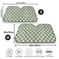 thumbnail image 7 of Lsque Daisy Plaid Green Car Windshield Sun Shade | Accordion Folding Style Auto Shade for Car Truck SUV Van | Blocks UV Rays Sun Visor Protector | Small, 7 of 7