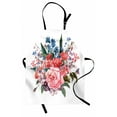 thumbnail image 1 of Flower Apron Bouquet of Garden Mountain Flowers with Roses and Daisises Buds and Leaves Print, Unisex Kitchen Bib Apron with Adjustable Neck for Cooking Baking Gardening, Multicolor, by Ambesonne, 1 of 3