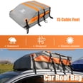 thumbnail image 2 of Unique Bargains 1 Set 15 Cubic Feet Car Roof Bag Rooftop Cargo Bag Luggage Carriers for Cars with or without Rack, 2 of 7