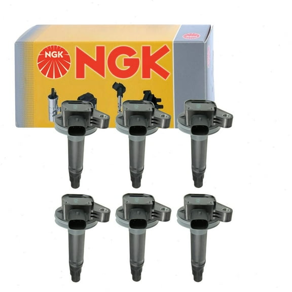 6 pc NGK Ignition Coils compatible with Ford F-150 3.5L 3.7L V6 2011-2016
