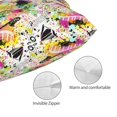 thumbnail image 3 of Fuzoiu Retro Musical Print Pillow Case with Hidden Zipper,Pillow Covers,Soft and Comfortable Pillowcase-14"x20", 3 of 6