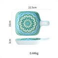 thumbnail image 2 of High-temperature Ceramic Dish with Handle Household Baking Dish Cheese Baked Rice Plate Oven Special Baking Dish, 2 of 6