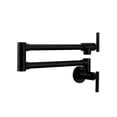 thumbnail image 2 of Pot Filler Tap Wall Mounted Kitchen Sink Faucet, Rose Gold/Gun Gray Single Cold Taps, Mixer 360 Rotate Folding Spout Spigot Brass ,Versatile Features, 2 of 7