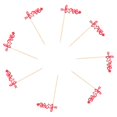 thumbnail image 2 of 24Pcs Red Valentine's Day Paper Cake Picks for Wedding and Party Decorations, Reusable Decorative Toppers, 2 of 3