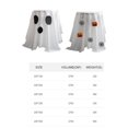 thumbnail image 2 of Halloween Tablecloth 150*300 Round Cute Ghost Pumpkin Vampire Bat Polyester Washable Table Cover for Halloween Party Decoration(White,Ghost), 2 of 8