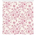 thumbnail image 3 of Ambesonne Floral Shower Curtain, Romantic Rose Flowers, 69"Wx84"L, Pale Pink, 3 of 3