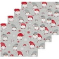 thumbnail image 2 of SKYSONIC Christmas Gnome Washcloths Set of 4, Highly Absorbent Soft Cotton Fingertip Towels for Bathroom, Kitchen, Gym, Spa, Home Decor, 12 x 12 Inch, 2 of 7