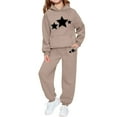 thumbnail image 5 of Cowsor Little Girls Outfits 2 Piece Toddler Long Sleeve Sweatshirt Leggings Pants Clothing Set, 5 of 5