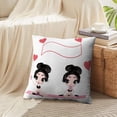 thumbnail image 4 of LALILO Throw Pillow Covers Drink Shake And Workout Valentine Day Cushion Cover 18" x 18", 2 Pack, 4 of 6