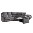 thumbnail image 3 of CorLiving Syracuse 5pc Curved Modular Reclining Sofa Sectional, 3 of 8