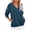 Navy, variant on V-Neck Sweatshirt Women Fleece Pullover with Side Pockets Lightweight Casual Loose Solid Color Long Sleeve Fall Sweatshirt No Hood Pinky S