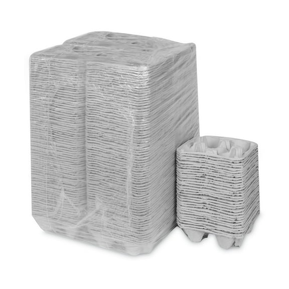 Pactiv Corporation Earthchoice Carry-safe Beverage Carrier Four-cup Carrier With Food Tray 8 Oz To