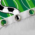 thumbnail image 4 of Erosebridal Green Football Court Print Letter S Black Out Curtains,Soccer Ball Games Curtains Pack of 2 (42x63 Each) For Kids Boys, 4 of 7