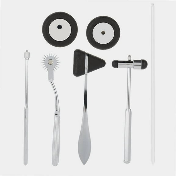 Neurological Hammers Set, ,Professional Medical Neurological Hammer Reflex Diagnostic Kit - Essential Tool For Accurate Muscle Examination And Health Care Assessment